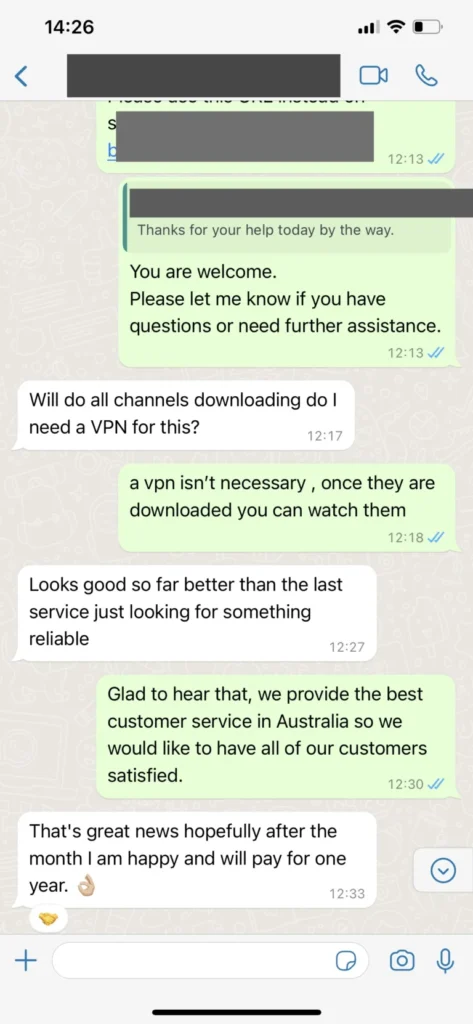 WhatsApp Kundenhilfe bei App Einrichtung